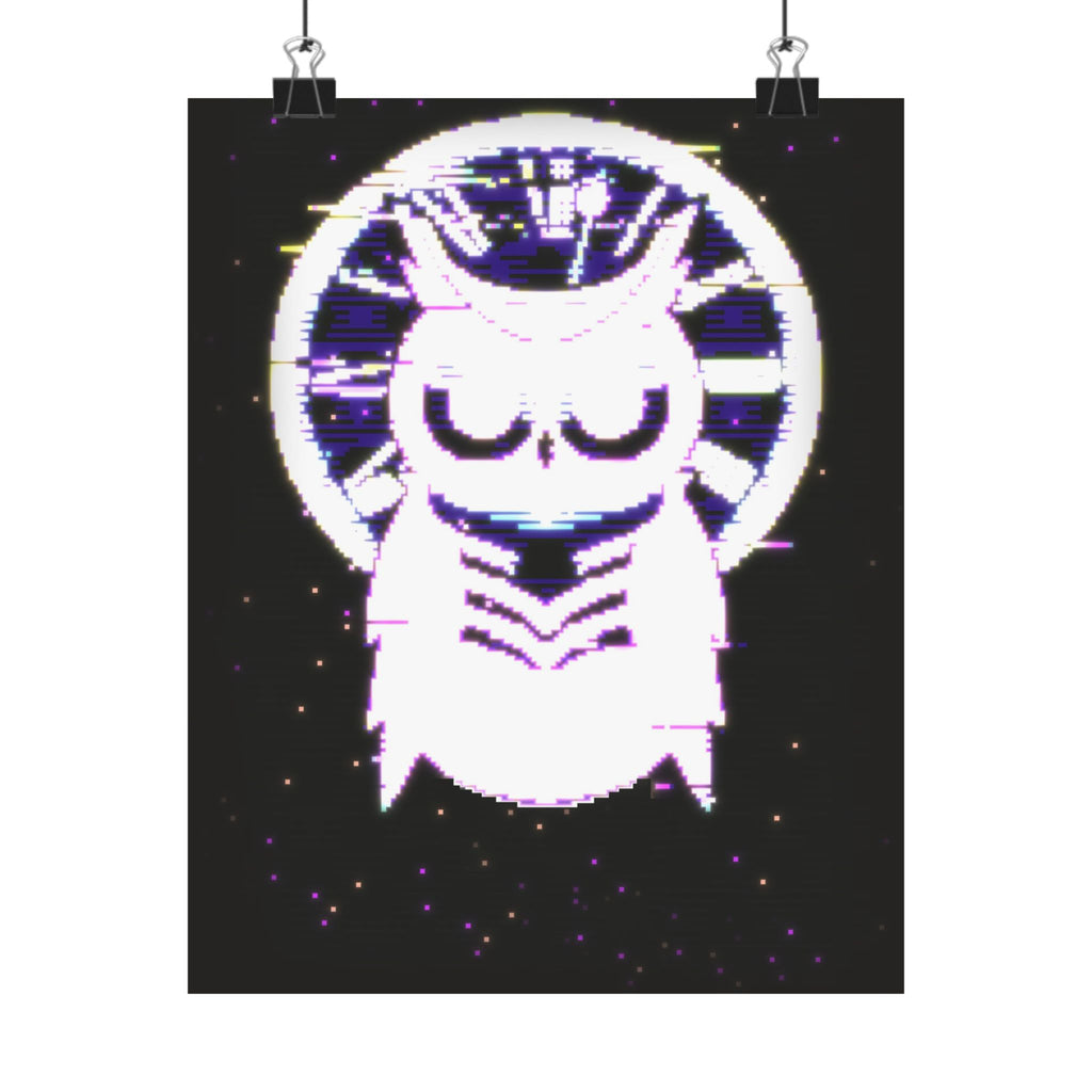 Owl of Time Poster - Surreal Clock Owl Art Print