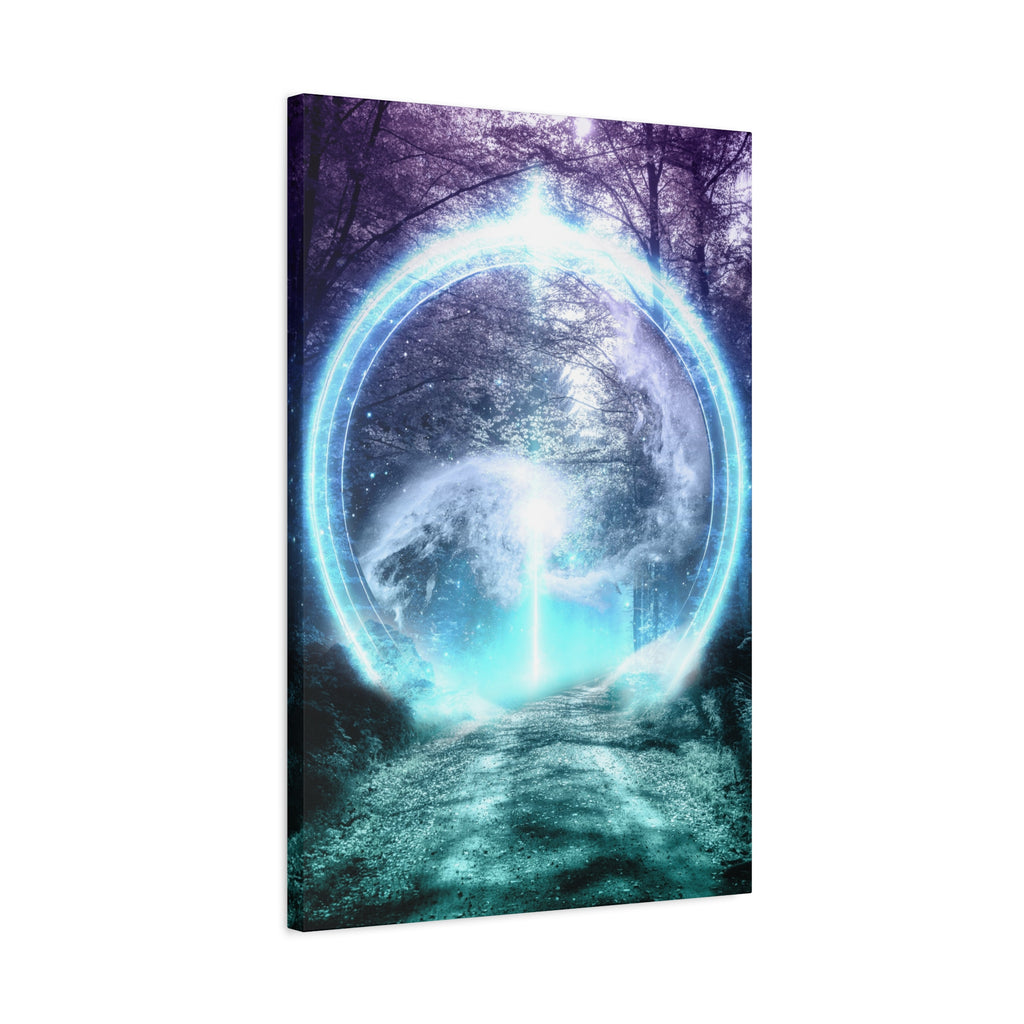 Lost Forest Magic Portal Canvas Wall Art - Mystical Fantasy Forest Decor