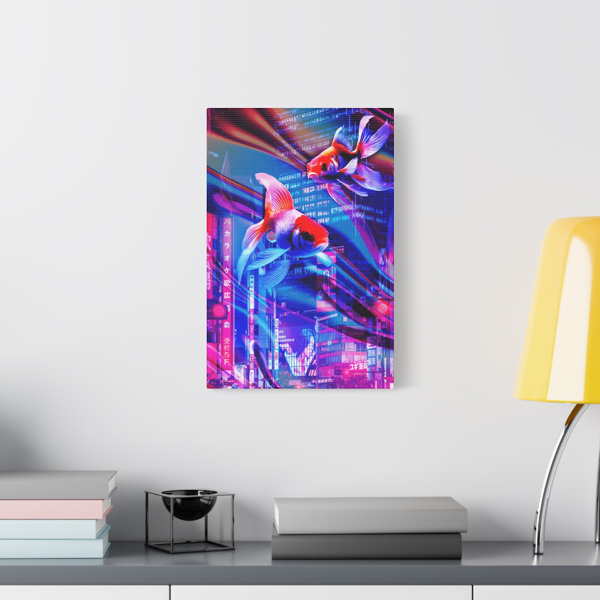 Japanese Punk FX.2 Koi Fish Canvas Art - Special Edition Zen Garden Decor