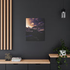 Baby Winged Dragon Canvas Wall Art - Fantasy Creature Decor