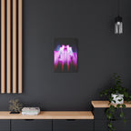 The City of Lights Vibrant Cityscape Canvas Art | Modern Neon Urban Skyline Wall Decor