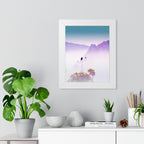 Mountain Spirit Framed Poster - Misty Landscape Nature Wall Art