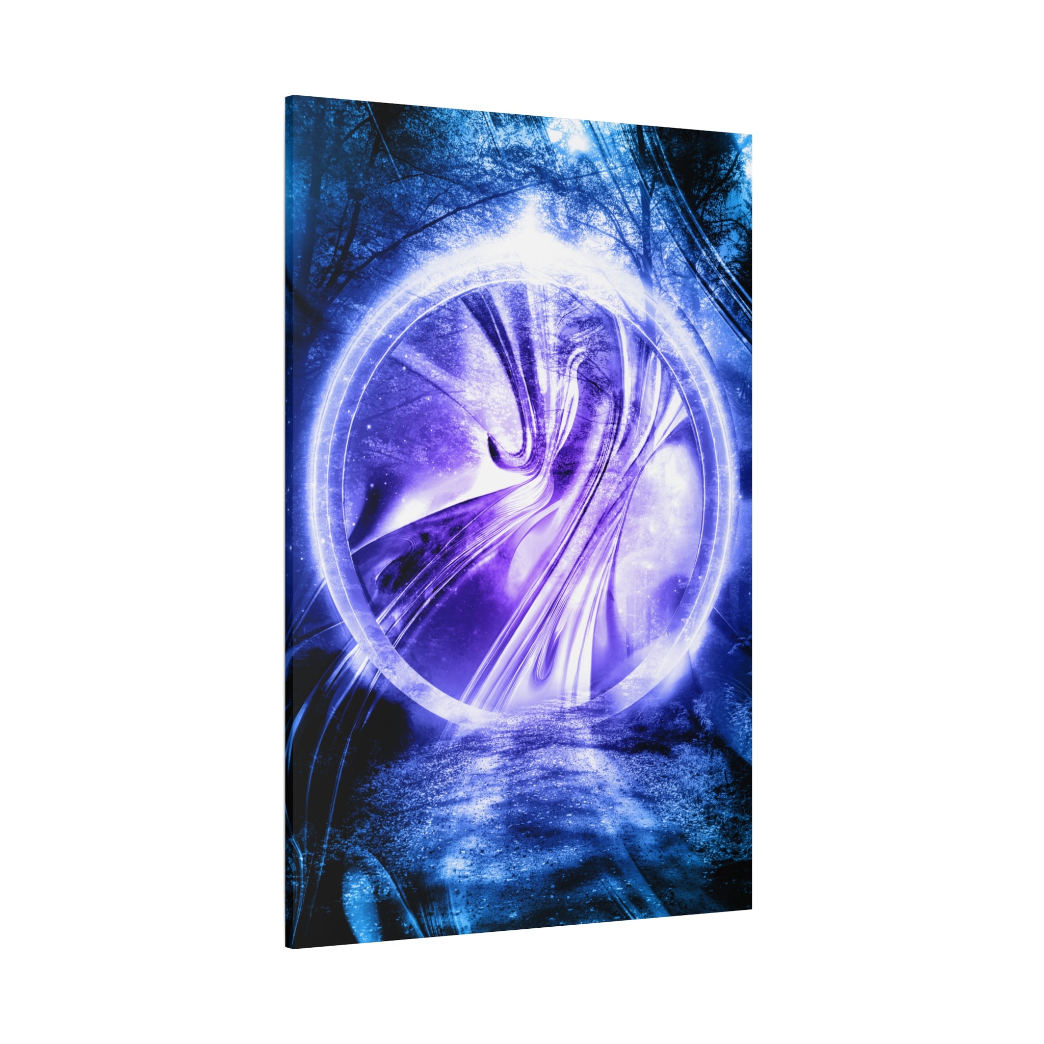 Lost Forest Magic Portal Canvas Art - Enchanted Mystical Woodland Decor