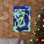 Stone Angel Vaporwave Matte Poster Print