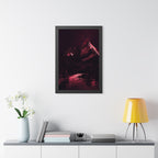 Red Mountain Lake Framed Poster - Nature Landscape Wall Art