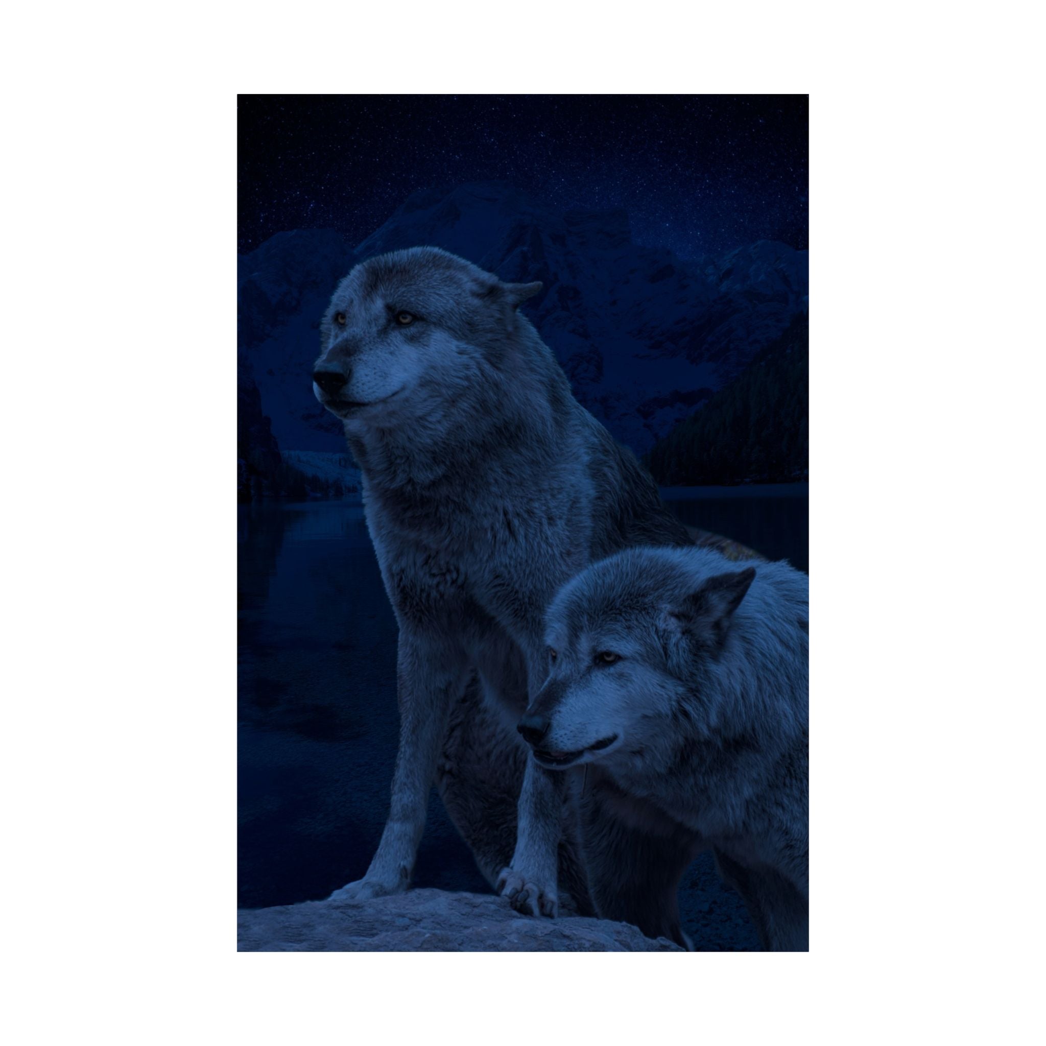 Wolf Pack Matte Vertical Posters - Stunning Wildlife Art for Nature Lovers - Perfect for Home & Office Decor