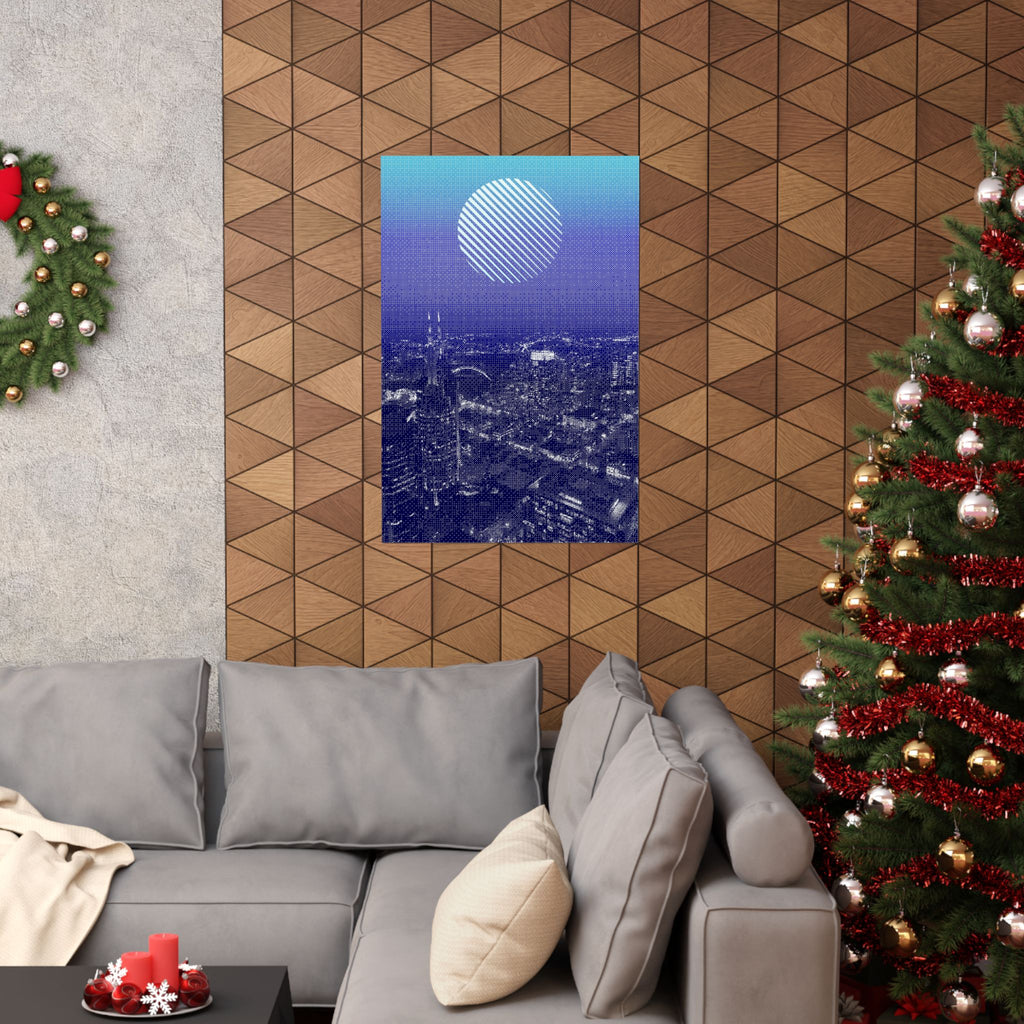 Nashville Skyline Poster - Aerial Sunset Cityscape Art Print