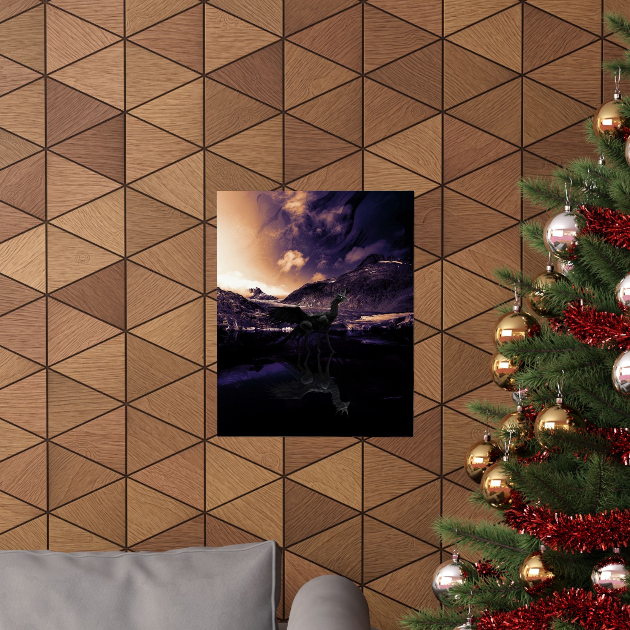 Baby Winged Dragon Poster Print - Fantasy Creature Art