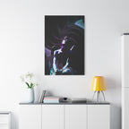 Skybound Canvas Wall Art - Surreal Angel Figure in the Clouds