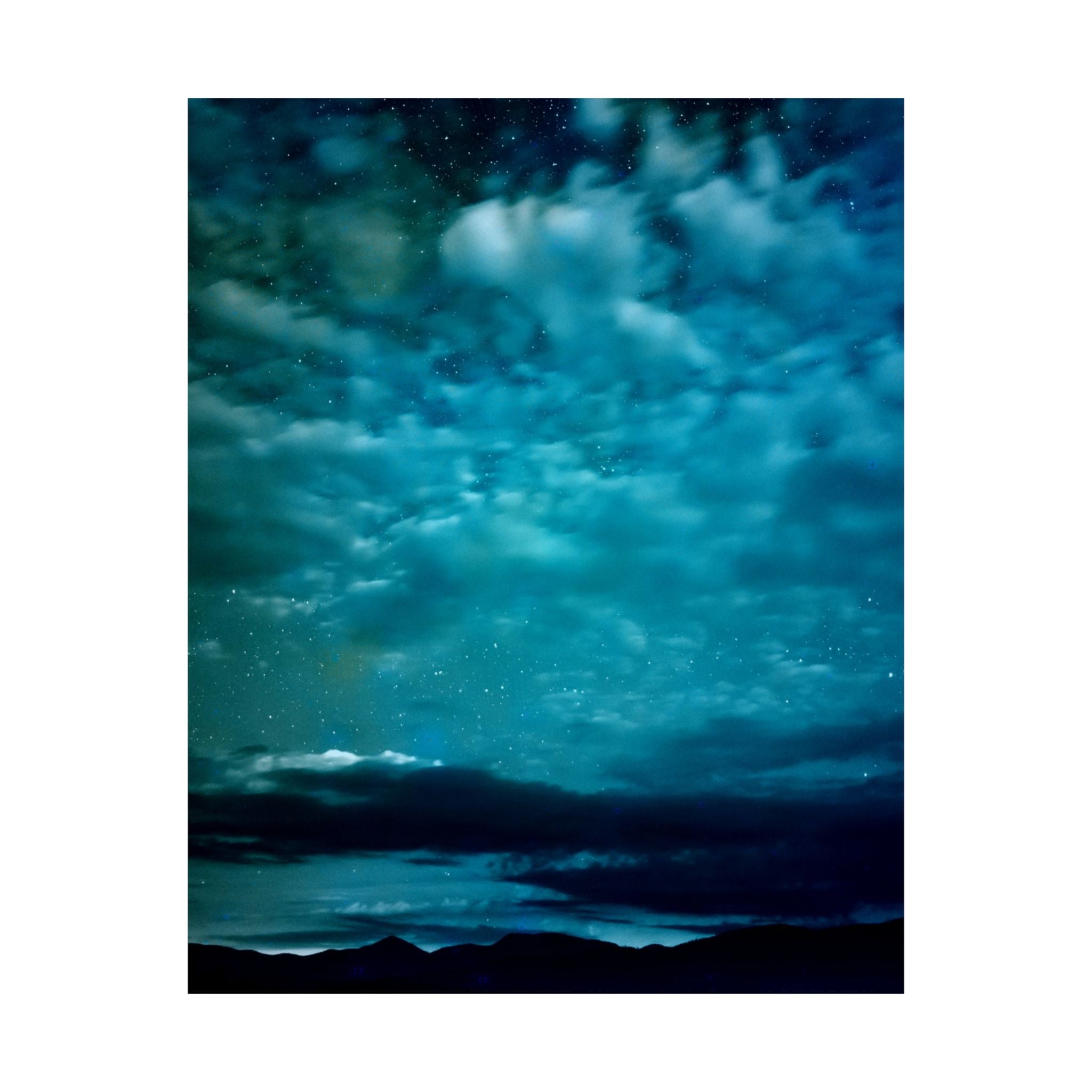 Serene Blue Sunrise Poster - Calm Lake Landscape Art Print