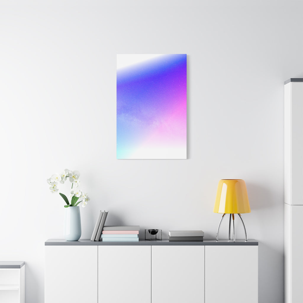 Starfield Space Galaxy Canvas Wall Art - Cosmic Purple Decor