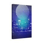 Chicago Skyline Watercolor Canvas Wall Art - Windy City Decor
