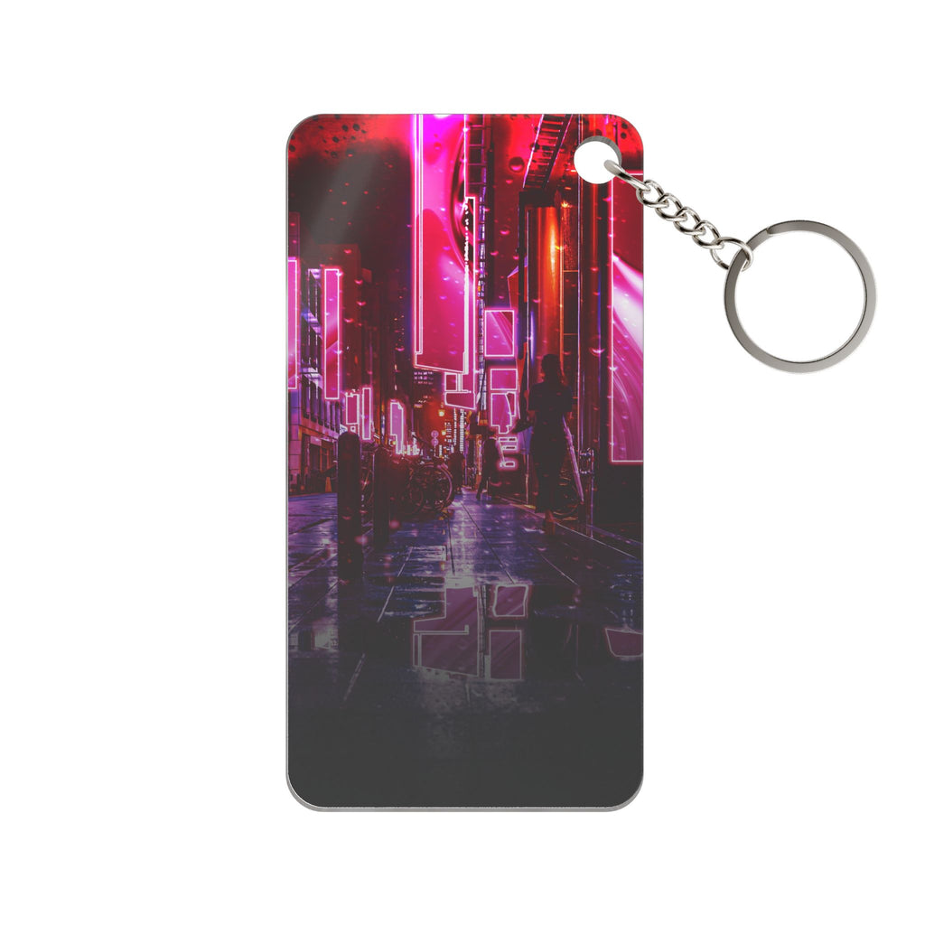 Japanese City Punk FX.3 Keychain - Neon Night Acrylic Charm
