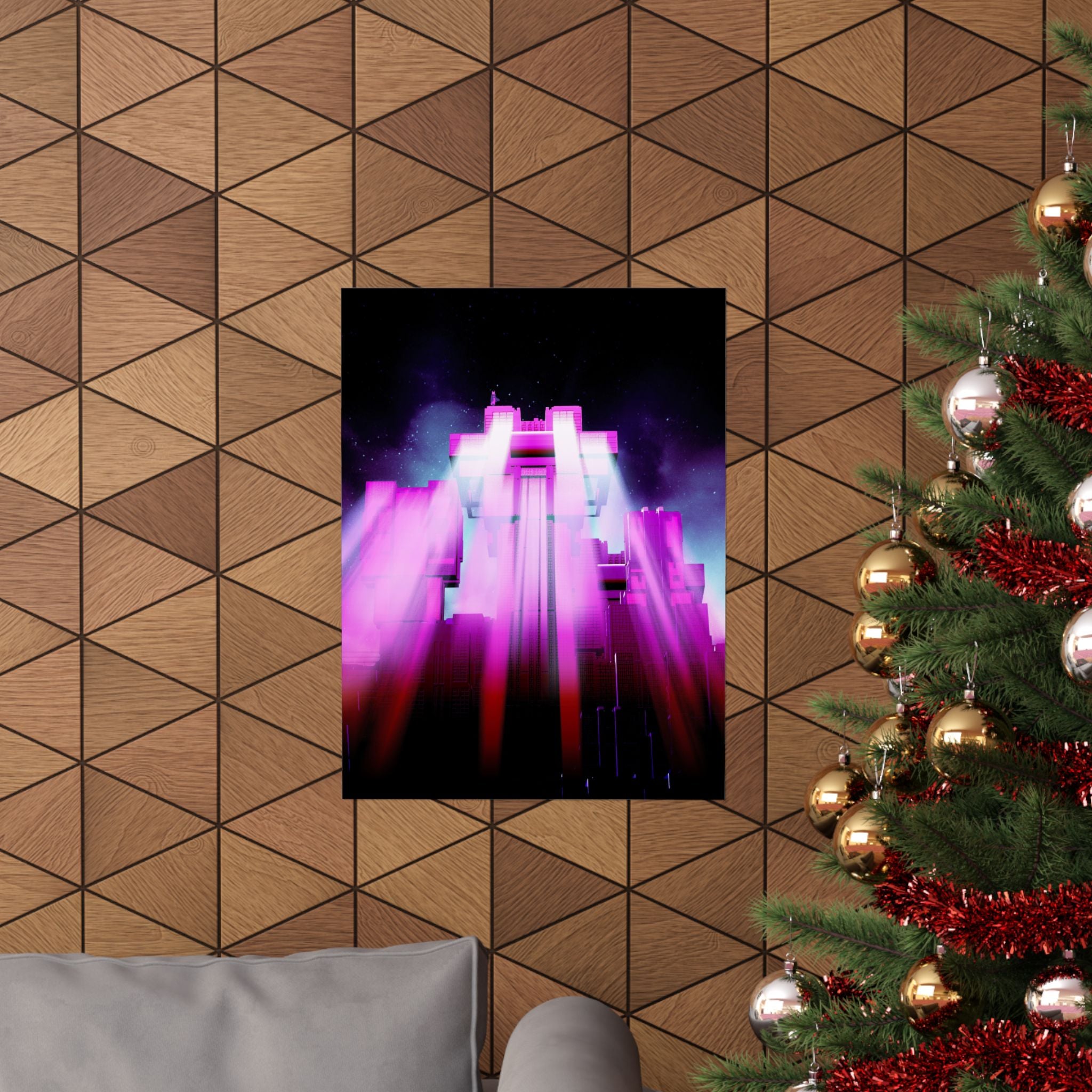 The City of Lights Matte Poster Print