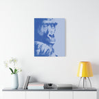 Educated Gorilla Canvas Wall Art - Abstract Modern Primate Decor