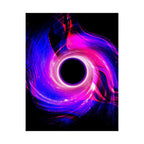 Purple Pink Wormhole Poster - Special Edition Cosmic Vortex Art