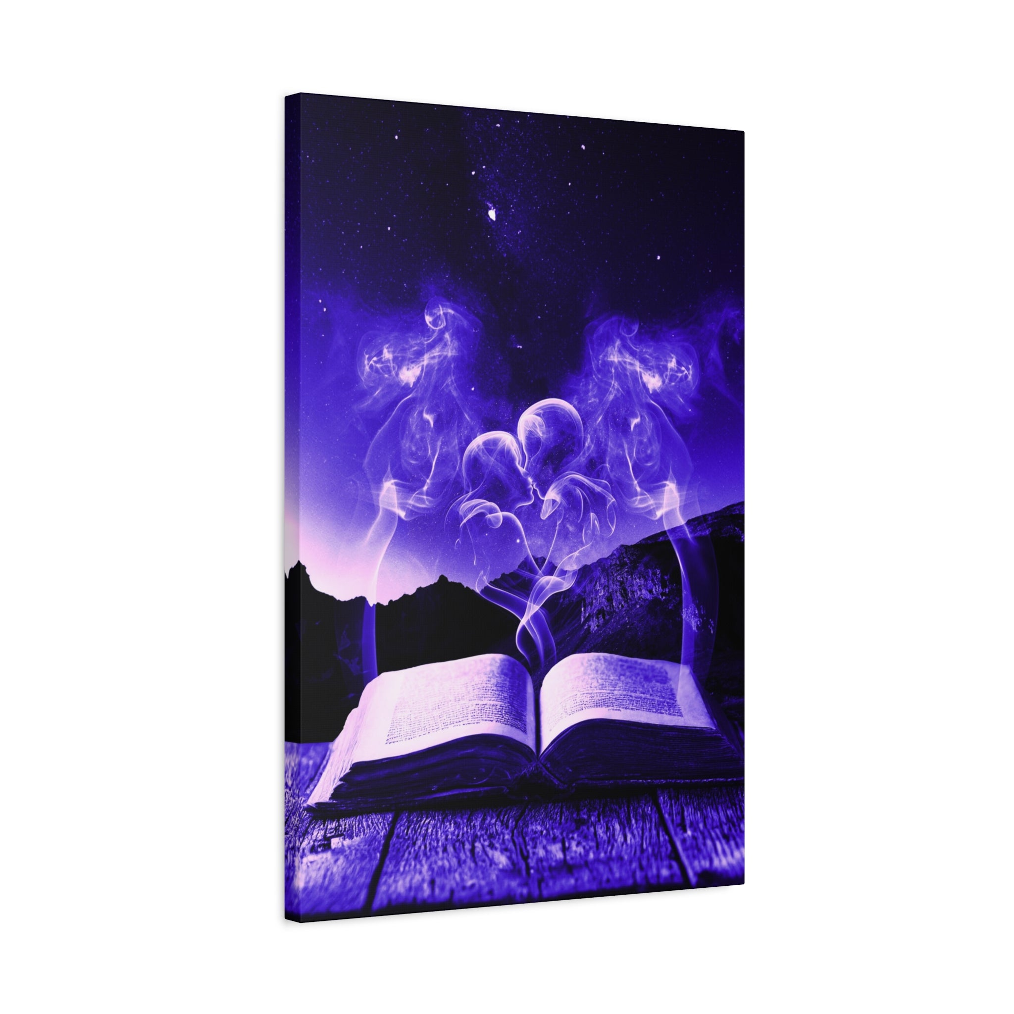 Magic Book Love Spell Canvas Wall Art - Witchy Fantasy Decor