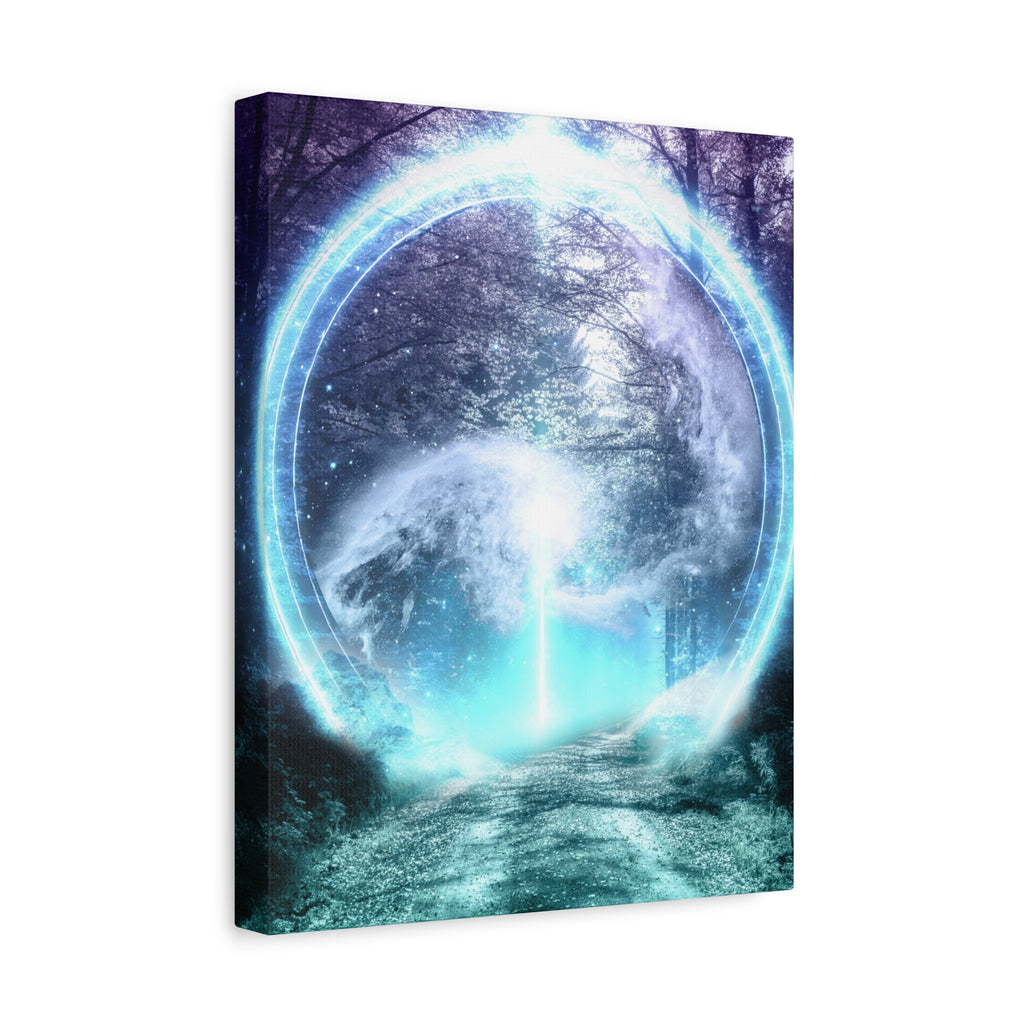 Lost Forest Magic Portal Canvas Wall Art - Mystical Fantasy Forest Decor