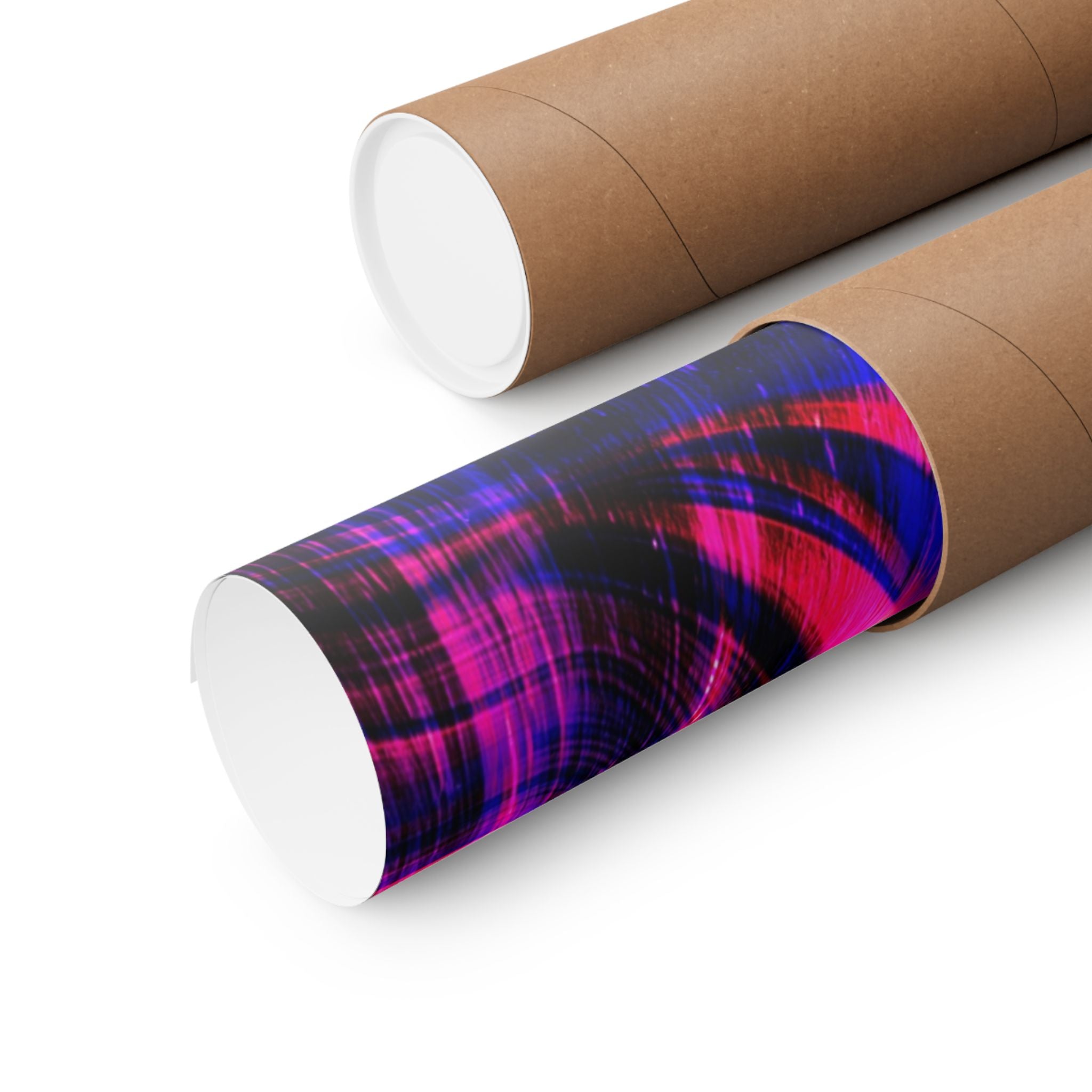 Purple Pink Wormhole Poster - Special Edition Cosmic Vortex Art