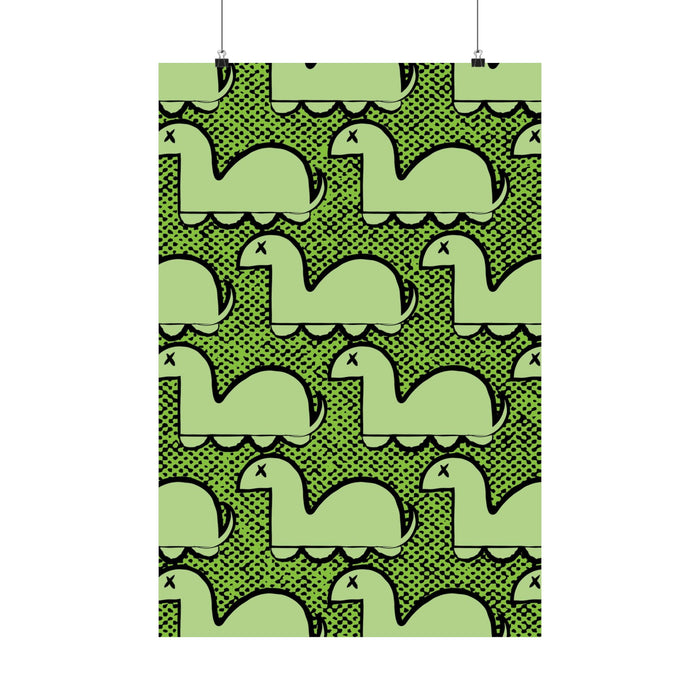 Dino Rampage Poster - Dinosaur City Attack Art Print