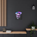 Melted Skeleton Skulls Canvas Wall Art - Gothic Cosmic Skull Decor