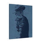 Grey Tabby Cat Canvas Wall Art - Cute Pet Portrait Decor