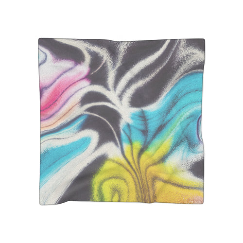 TieDye Night Scarf - Psychedelic Swirl Colors Shawl