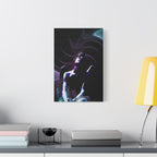 Skybound Canvas Wall Art - Surreal Angel Figure in the Clouds