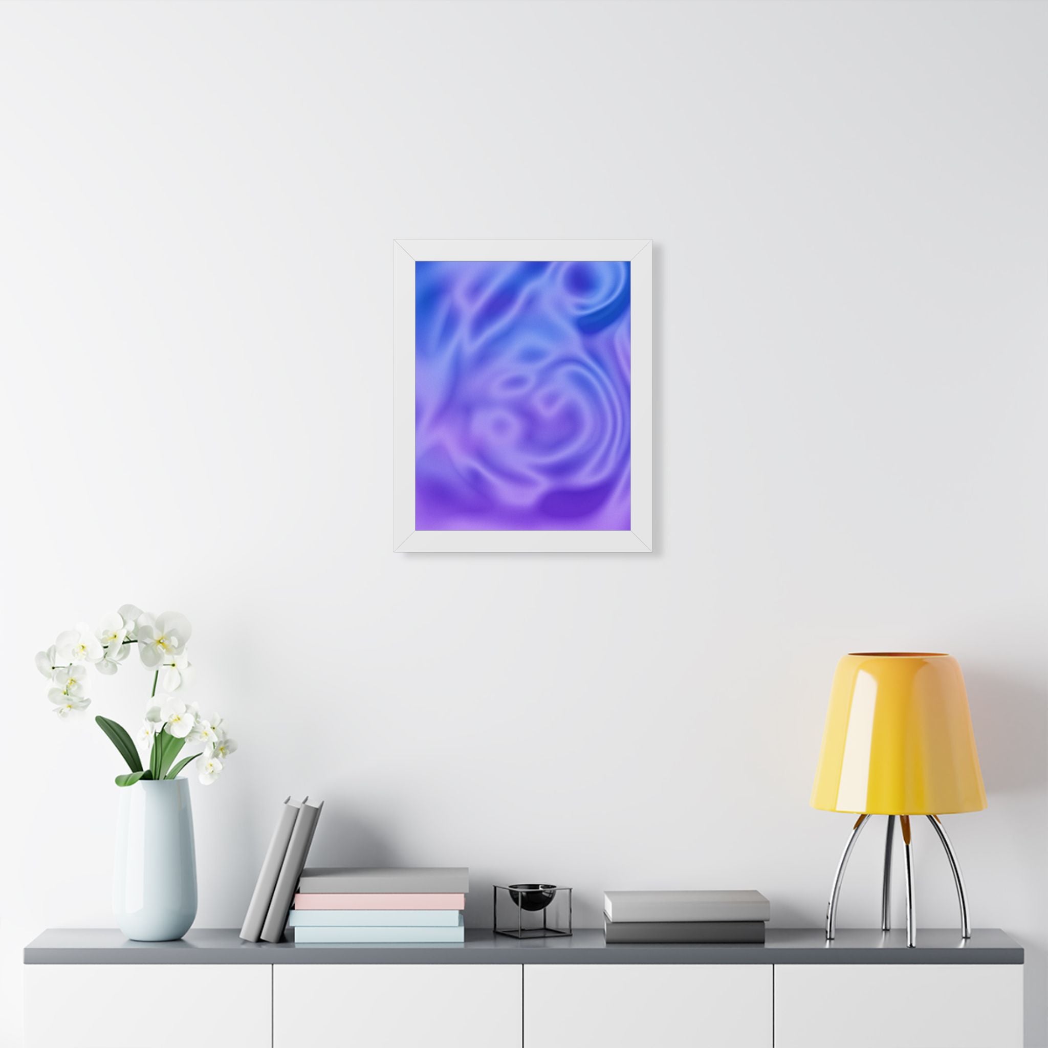 Liquid Metal Mist Pink Poster - Abstract Fluid Art Print