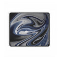 Chrome And Blue Desk Mat - Swirling Vortex Mouse Pad