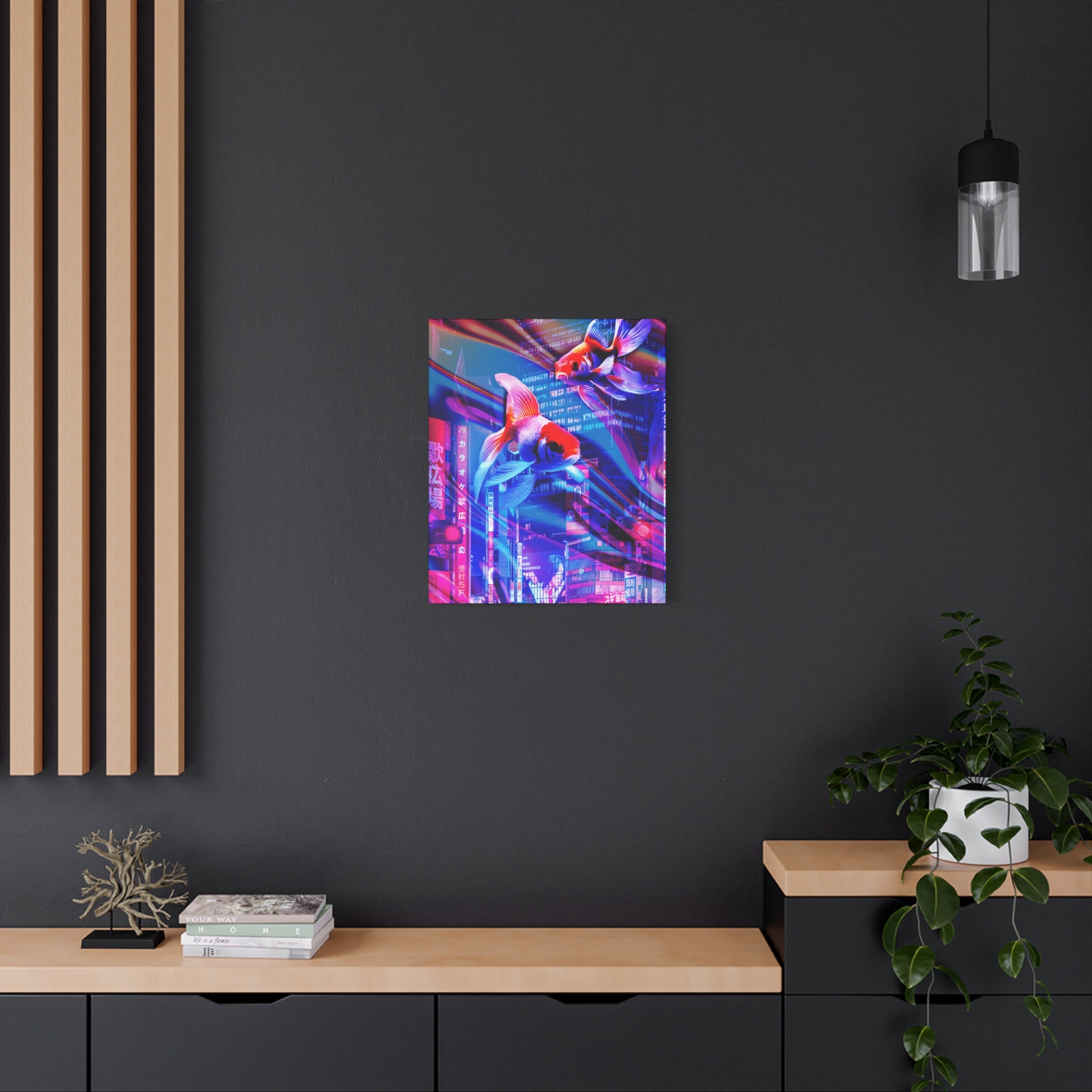 Japanese Punk FX.2 Koi Fish Canvas Art - Special Edition Zen Garden Decor