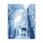 Cosmic Deer Canvas Wall Art - Celestial Animal Decor