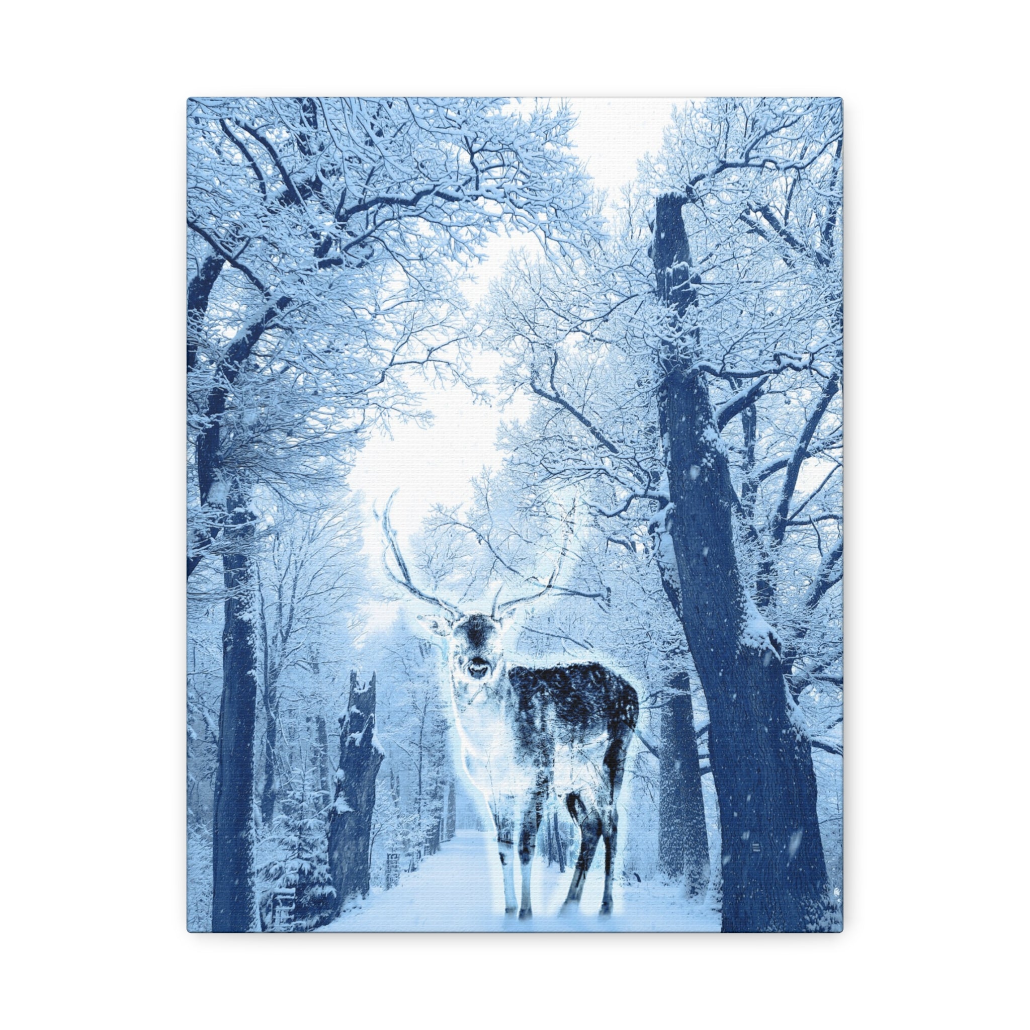 Cosmic Deer Canvas Wall Art - Celestial Animal Decor