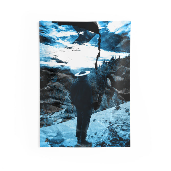 Winter Aurora Light - Torn Appart Art Tapestry