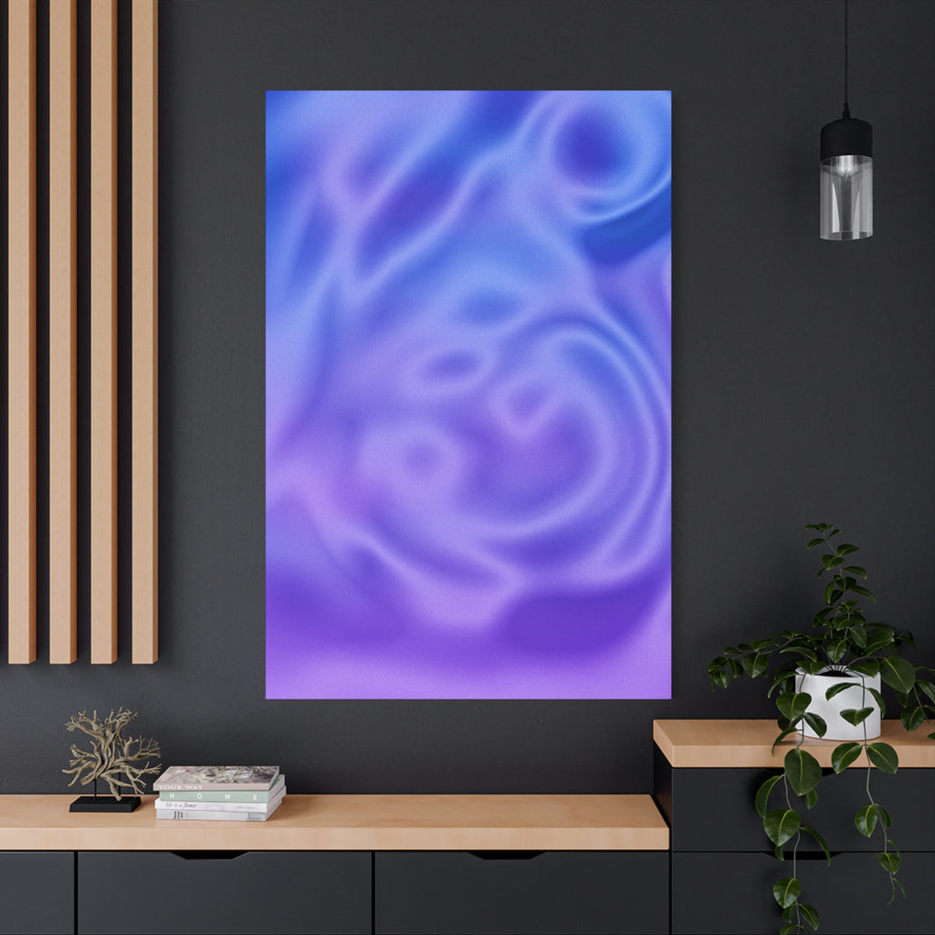 Liquid Metal Mist Pink Canvas Wall Art - Modern Textured Abstract Decor