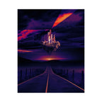 Abandoned Desert City Poster - Dystopian Sci-Fi Art Print
