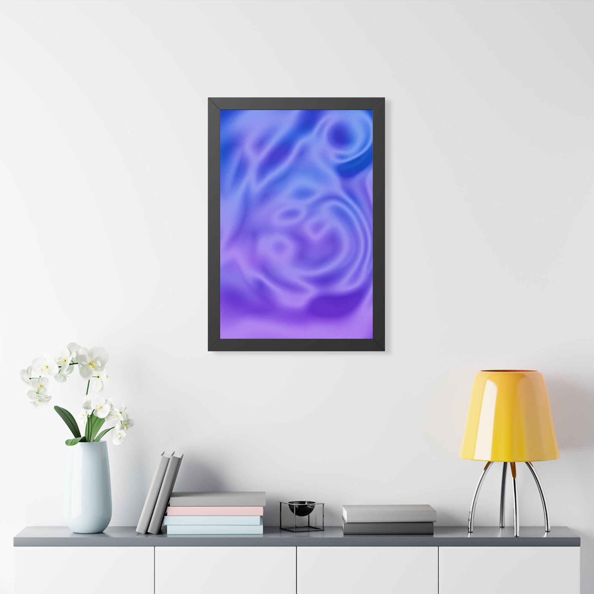 Liquid Metal Mist Pink Poster - Abstract Fluid Art Print