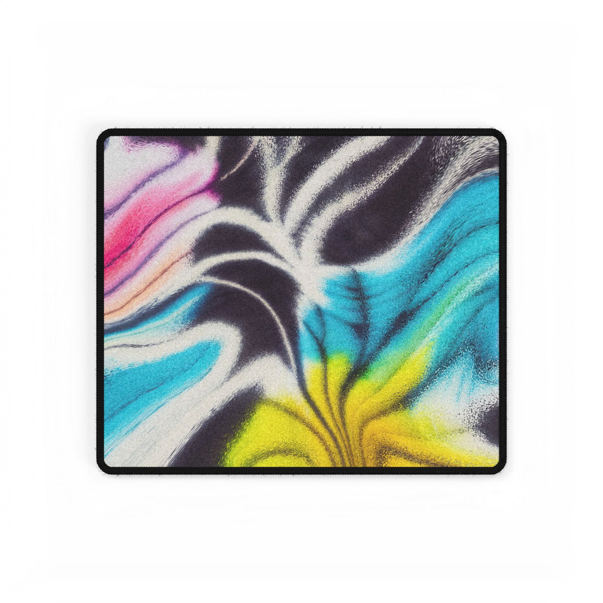 TieDye Night Desk Mat - Psychedelic Tie-Dye Pattern Mouse Pad