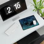 Cyber Wave Escape Synthwave Gaming Desk Mat
