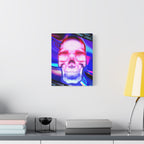 Free Your Mind Psychedelic Skull Canvas Art - Trippy Skeleton Decor