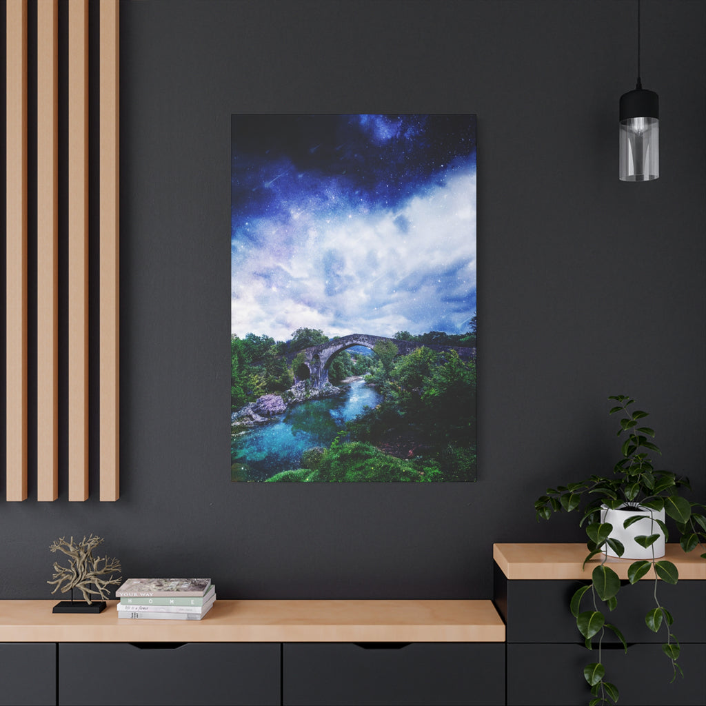 Enchanted Landscape Canvas Wall Art - Fantasy Forest Decor