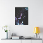 Skybound Canvas Wall Art - Surreal Angel Figure in the Clouds