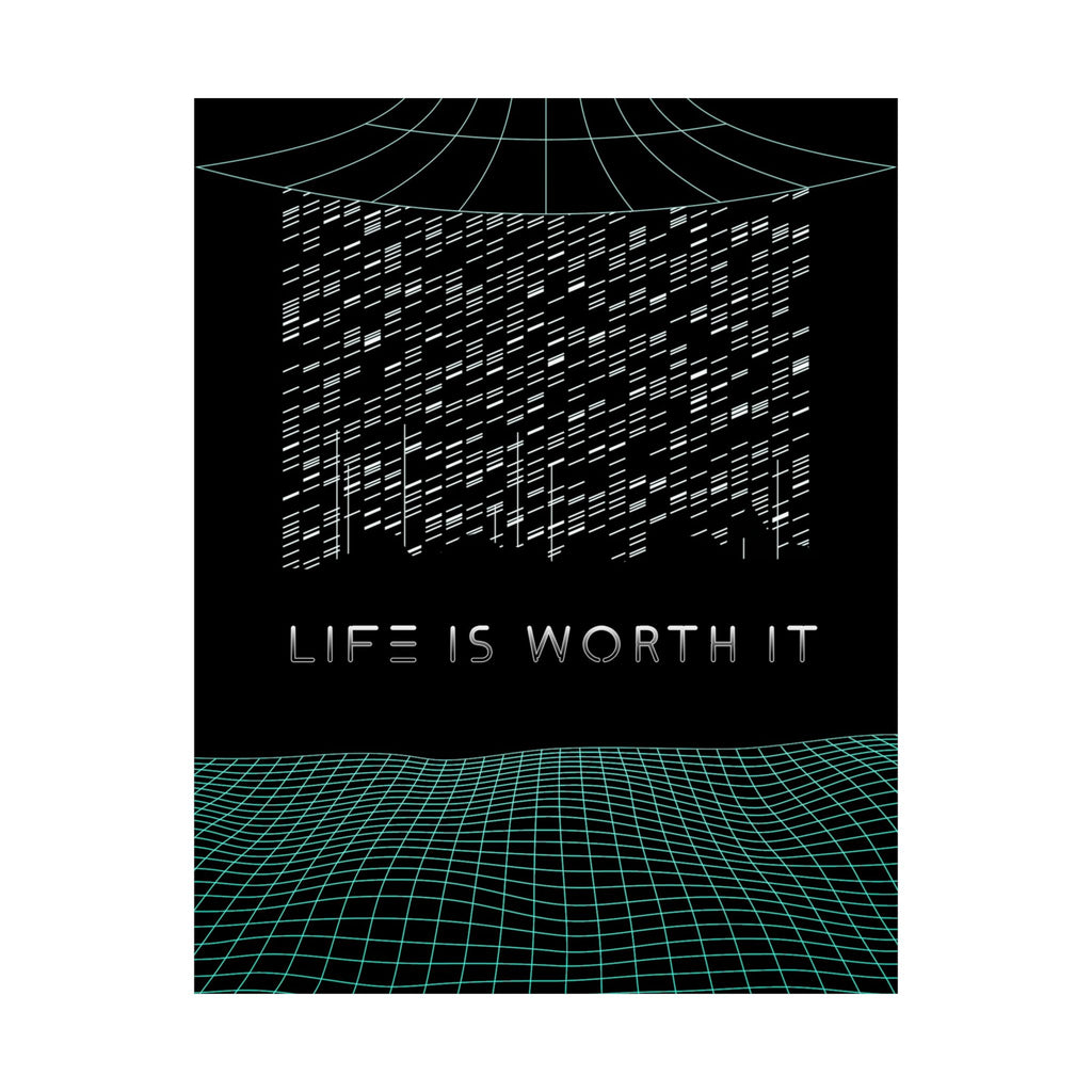Life Is Worth It Poster - Modern Symbolic Art Print