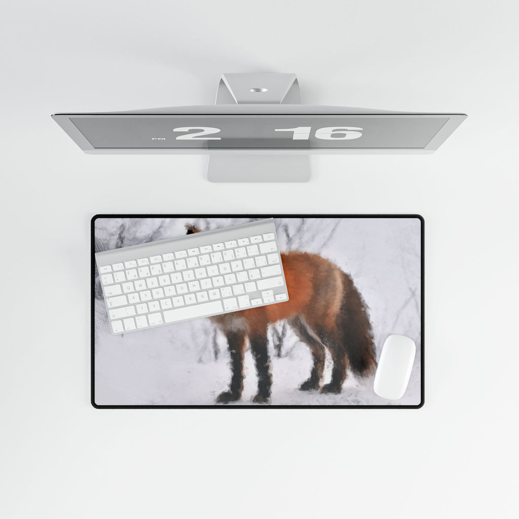 Fox Spirit Mouse Pad - Mystical Forest Animal Desk Mat