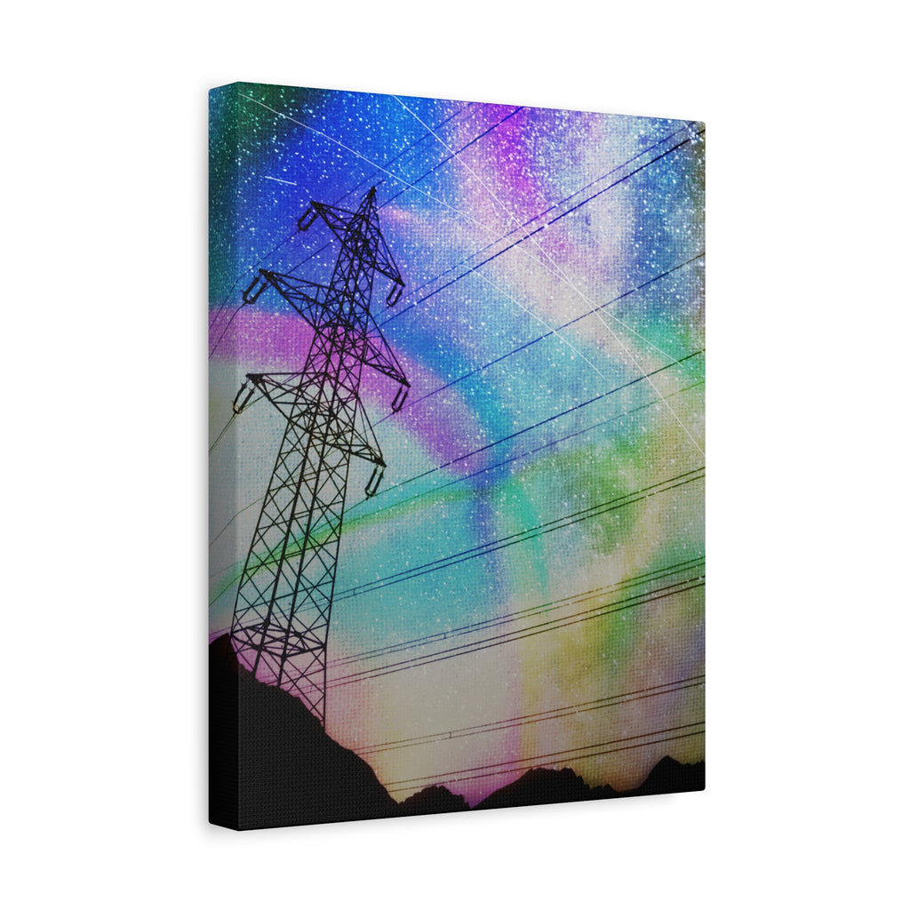 Solar Storm Canvas Wall Art - Vibrant Abstract Nebula Decor