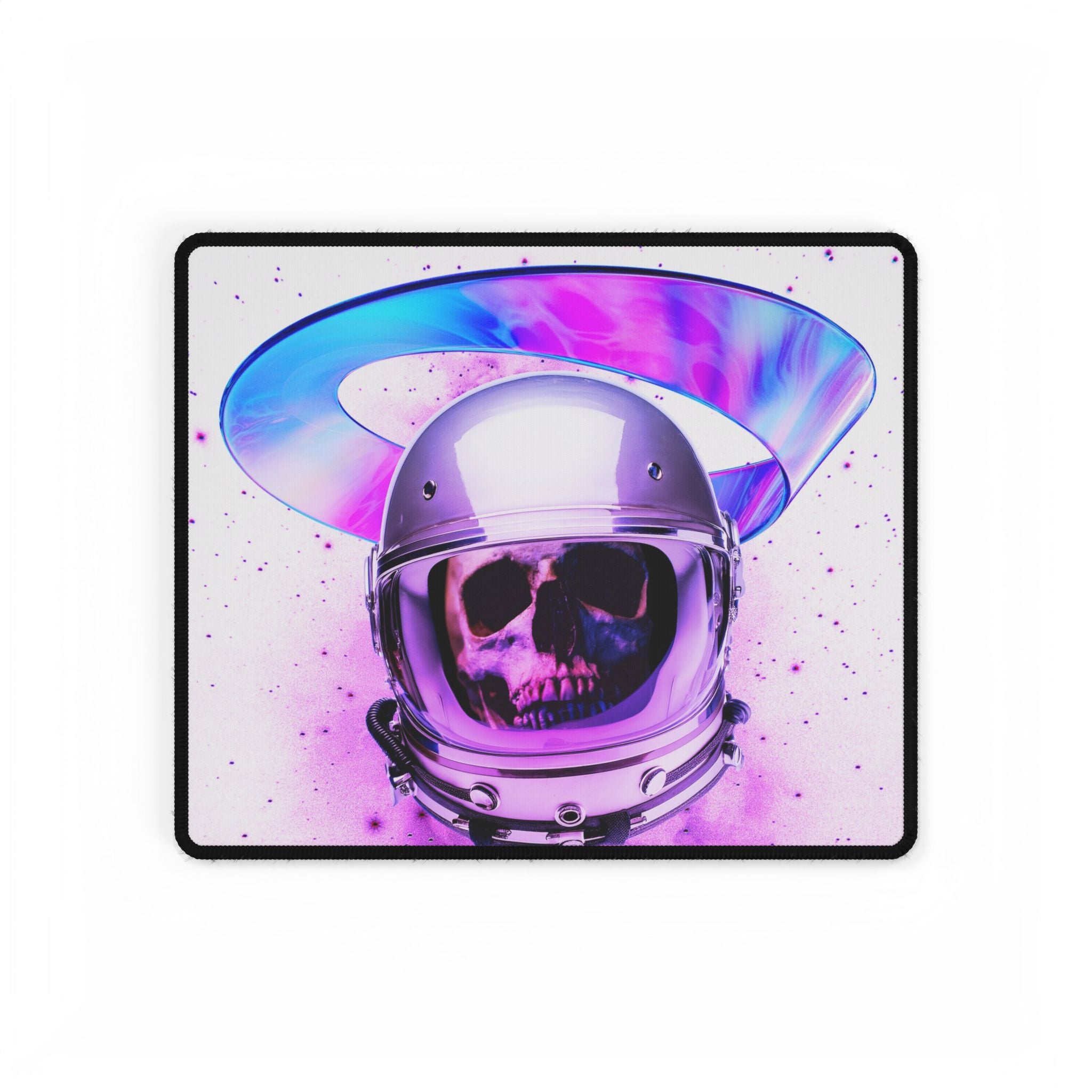 Astronaut Skeleton Skull Desk Mat - Dark Space Gaming Mat