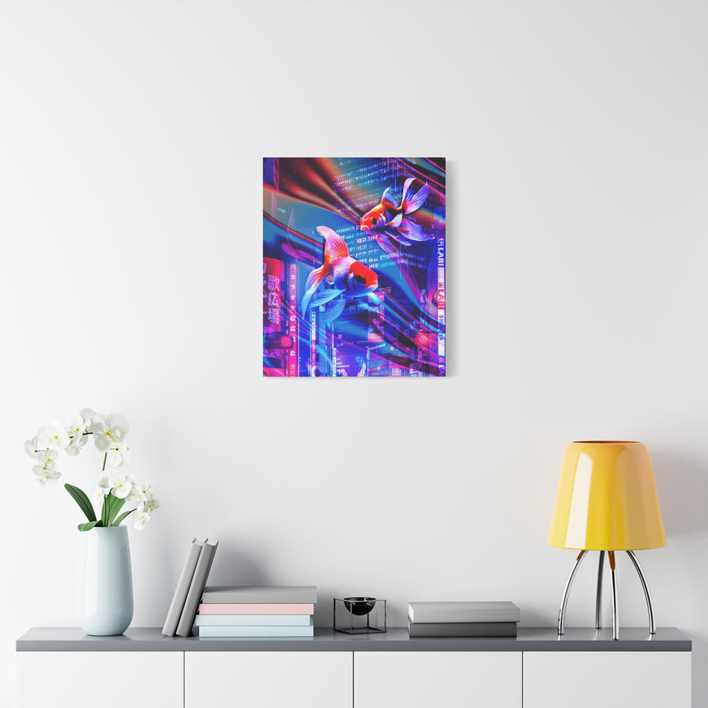 Japanese City Punk Special Edition Canvas Wall Art - Neon Japan Street