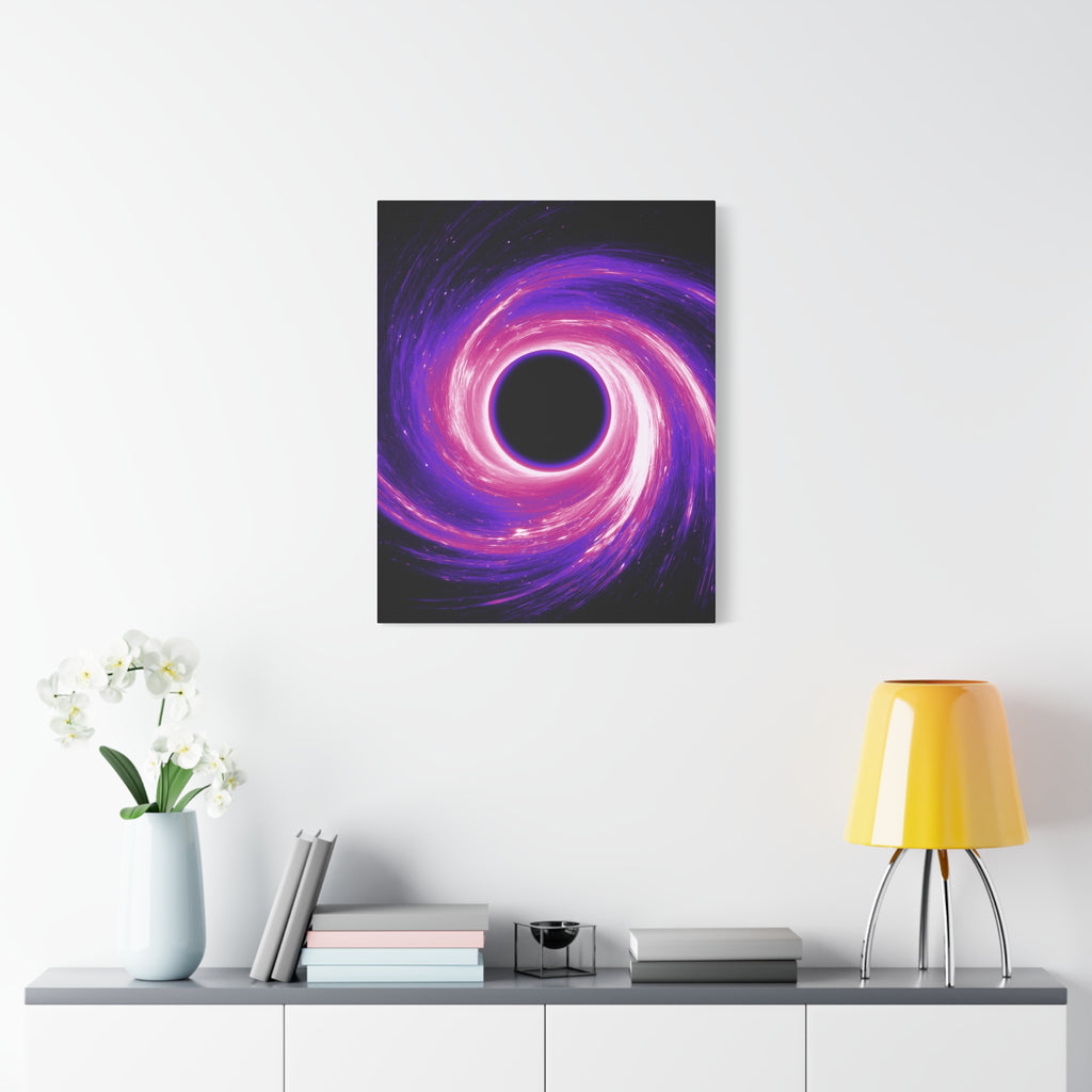 Neon Wave Horizon Canvas Wall Art - Retro 80s Cyberpunk Sunset