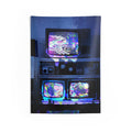 Digital Escape Tapestry - Abstract Tech Wall Hanging