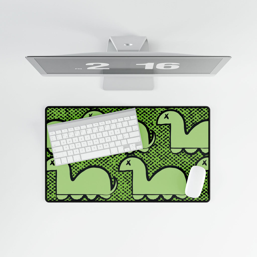 Dino Rampage Desk Mat - Dinosaur City Attack Mouse Pad